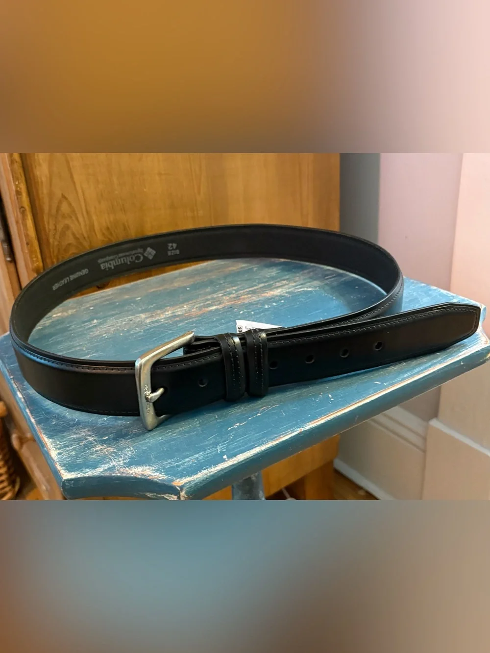 Columbia Sportswear Double Loop Leather Belt Men’s  Size 42